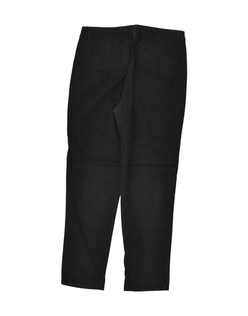 BENETTON Womens Slim Chino Trousers US 8 Medium W30 L27 Black Cotton | Vintage Benetton | Thrift | Second-Hand Benetton | Used Clothing | Messina Hembry 