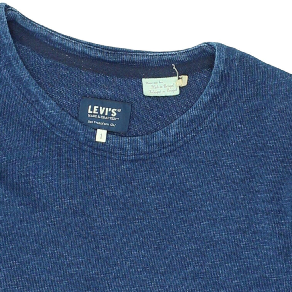 Levi's Mens Heather Navy Blue Sweatshirt | Vintage Designer Jumper VTG | Vintage Messina Hembry | Thrift | Second-Hand Messina Hembry | Used Clothing | Messina Hembry 