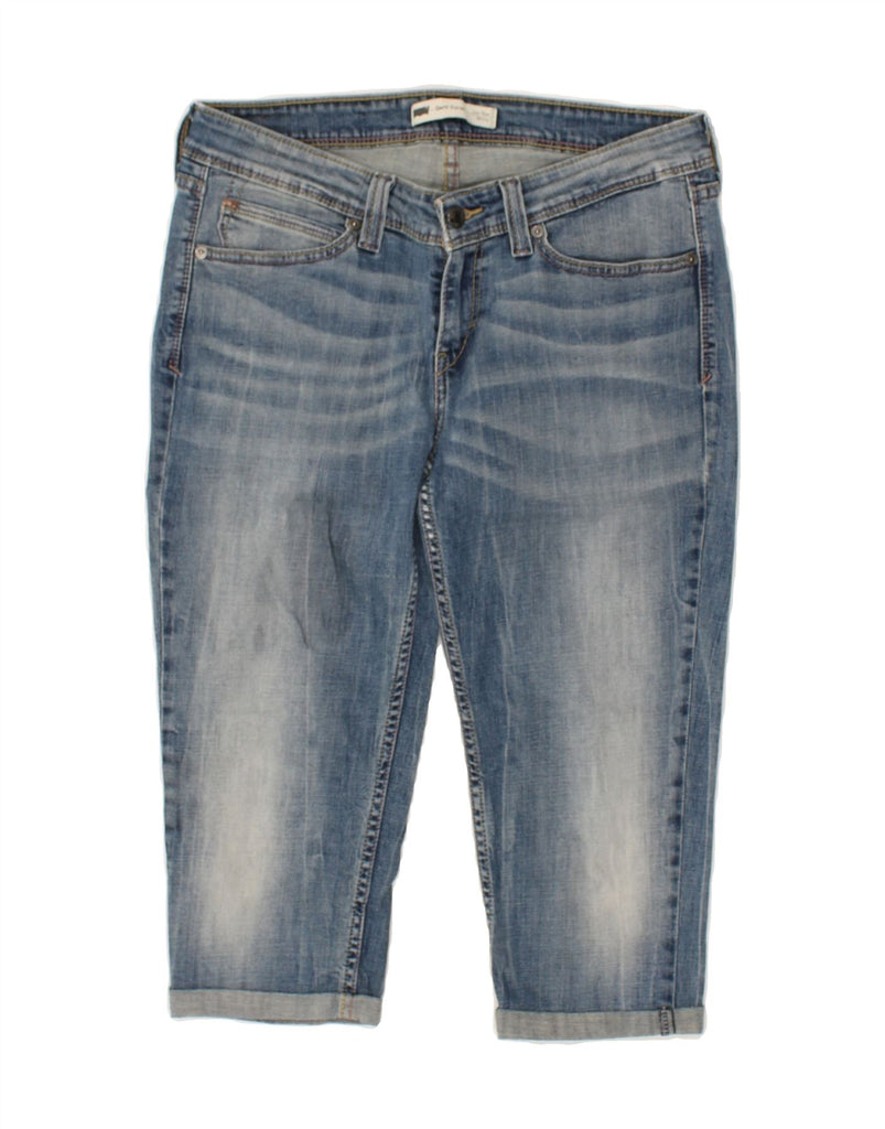 LEVI'S Womens Low Waist Skinny Capri Jeans W30 L18 Blue Cotton | Vintage Levi's | Thrift | Second-Hand Levi's | Used Clothing | Messina Hembry 