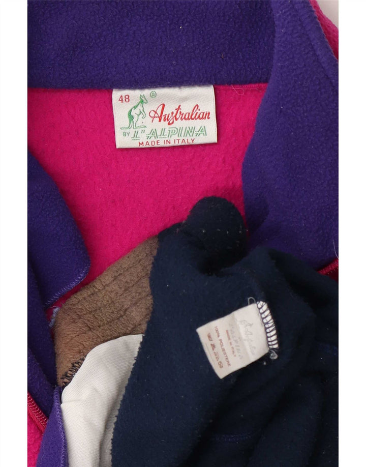 AUSTRALIAN L'ALPINA Mens Fleece Jacket IT 48 Medium Multicoloured