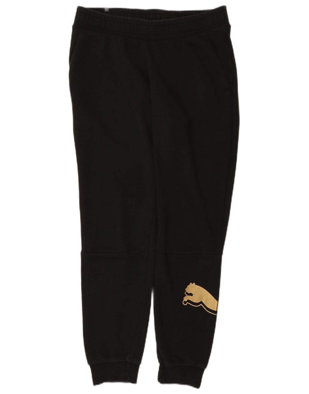 Puma Womens Graphic Tracksuit Trousers Joggers UK 14 Medium  Black