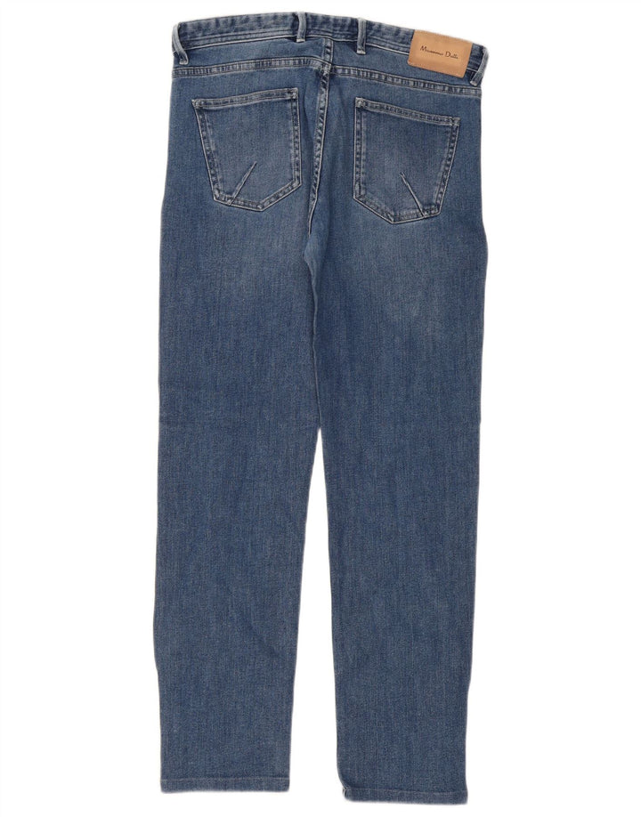 Massimo Dutti Mens Slim Jeans EU 42 Large W32 L30 Blue