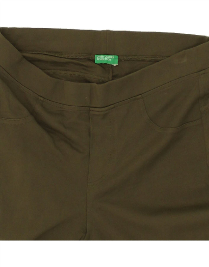 BENETTON Womens Skinny Casual Trousers W30 L28 Green | Vintage Benetton | Thrift | Second-Hand Benetton | Used Clothing | Messina Hembry 