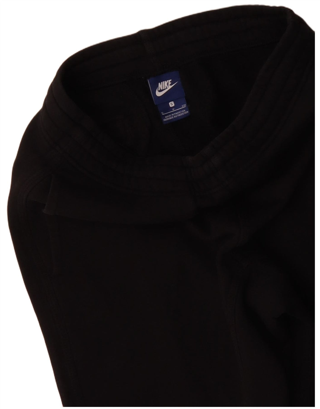 NIKE Mens Tracksuit Trousers Joggers Small  Black Cotton