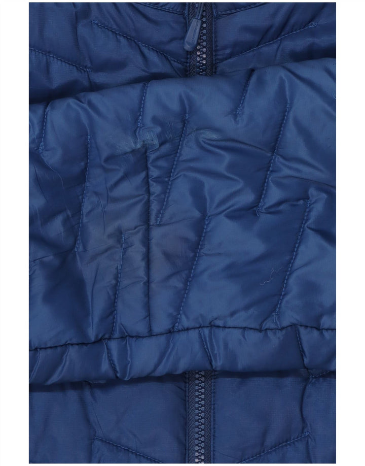 Jack Wolfskin Mens Padded Jacket UK 36/38 Medium Blue Polyester