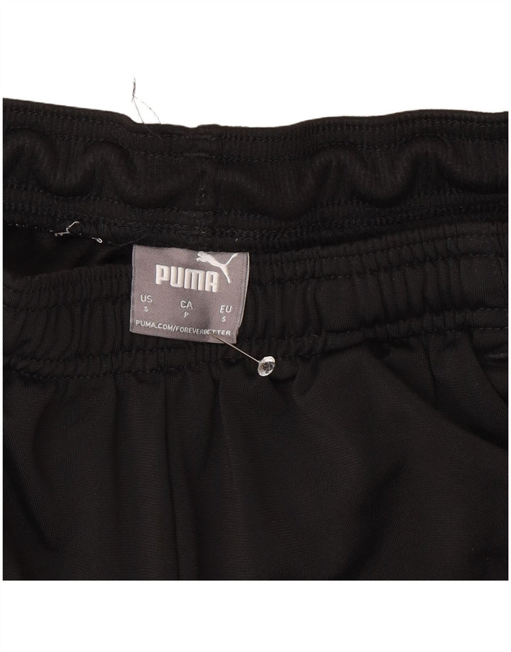 Puma Mens Regular Tracksuit Trousers Joggers Small Black Polyester
