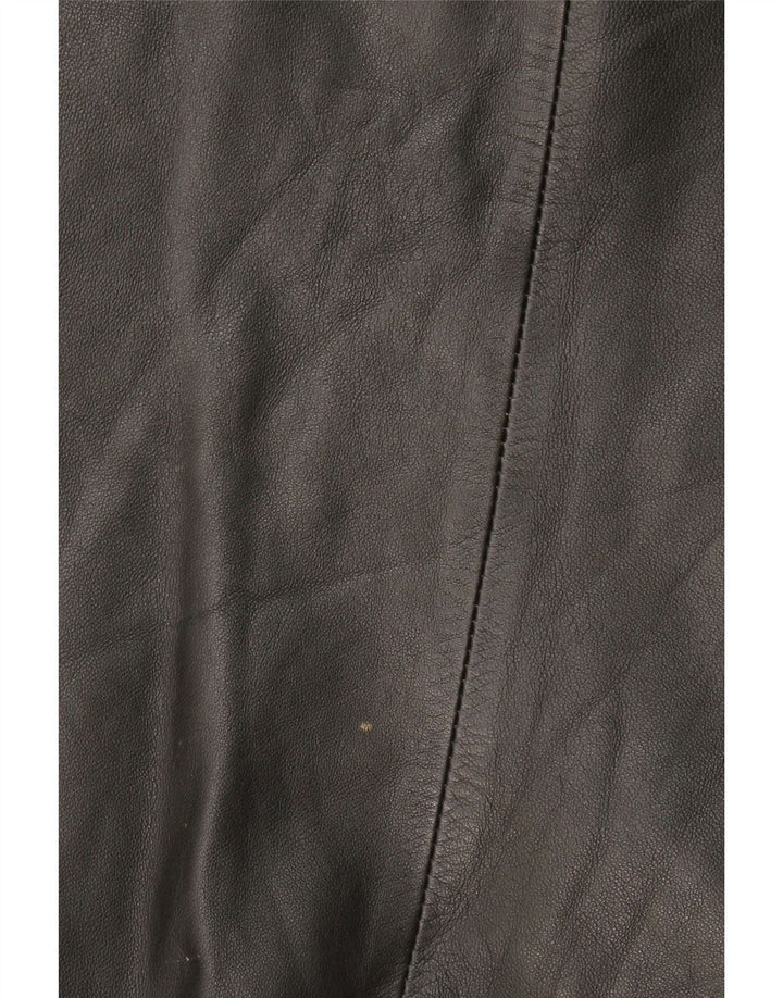 Vintage Mens Leather Jacket UK 38 Medium Black