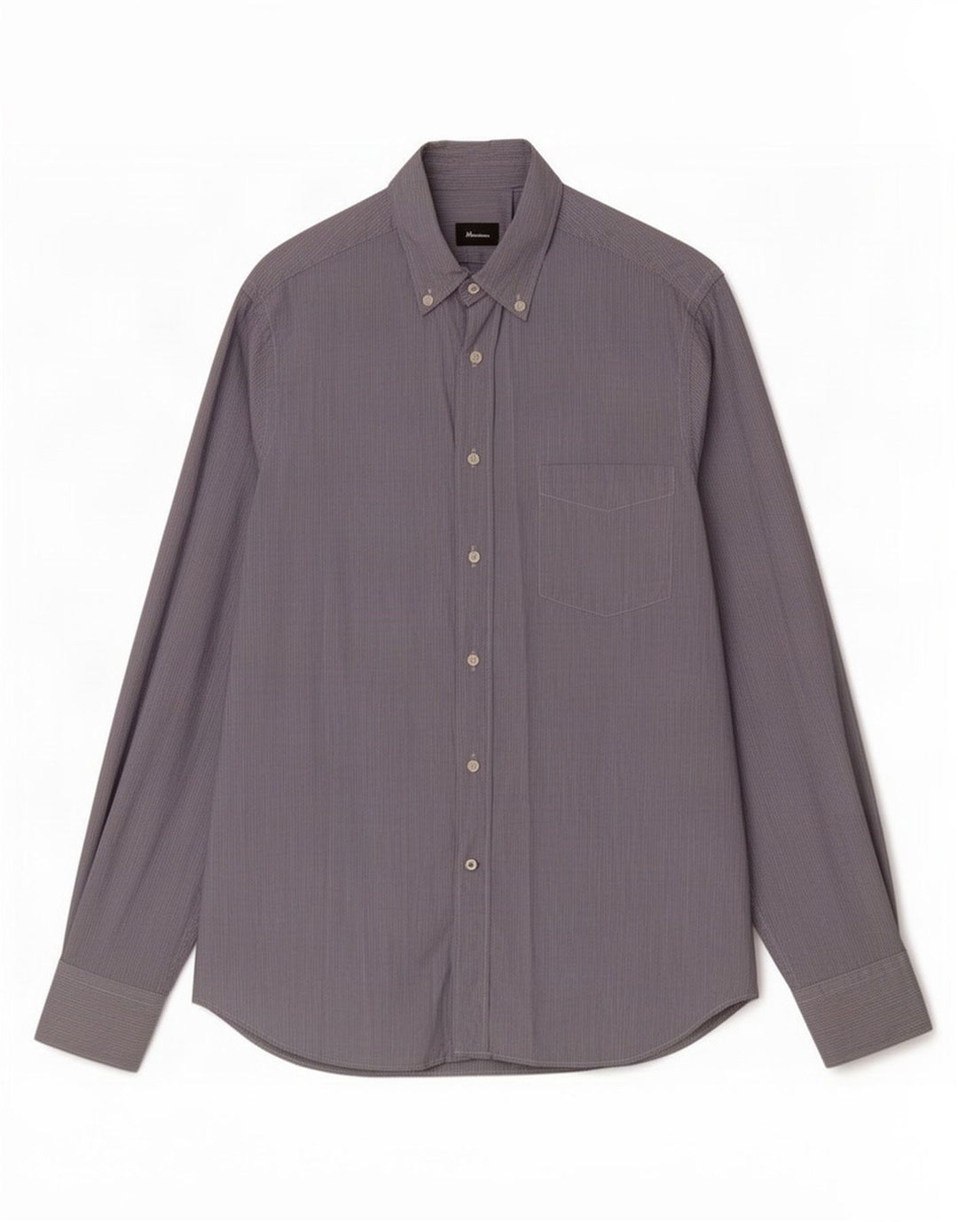 Massimo Dutti Mens Shirt Large Blue Pinstripe