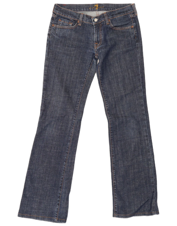 7 For All Mankind Womens Bootcut Jeans W29 L32 Blue Cotton
