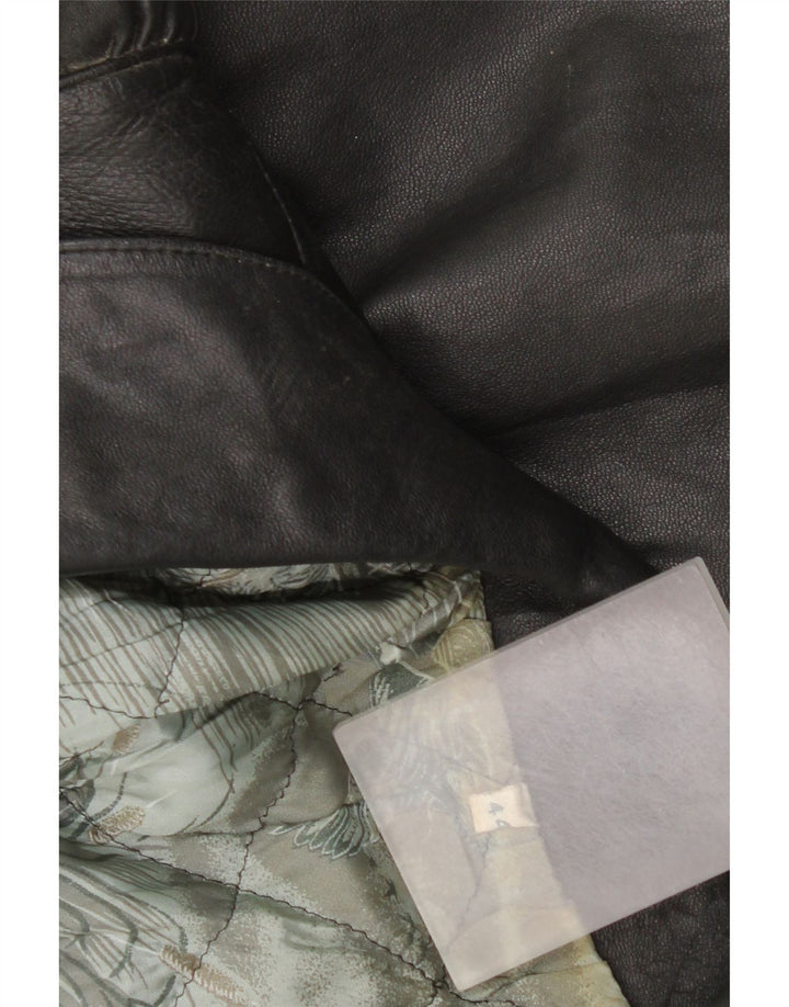 Vintage Mens Leather Jacket UK 44 2XL Black