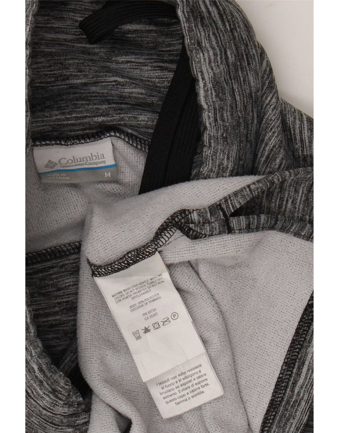 Columbia Womens Top Long Sleeve UK 14 Medium Grey Flecked Polyester