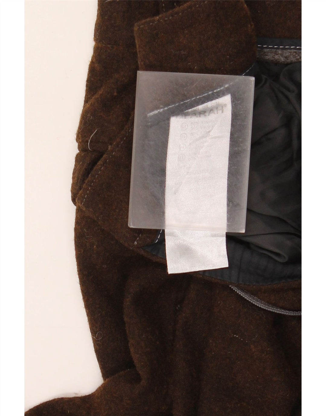 FARAH Mens Straight Suit Trousers W34 L26 Brown Wool
