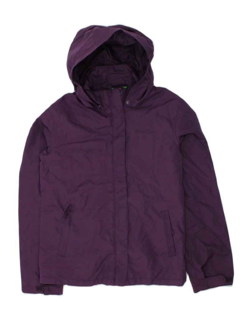 MOUNTAIN WAREHOUSE Girls Hooded Rain Jacket 11-12 Years Purple Polyester | Vintage Mountain Warehouse | Thrift | Second-Hand Mountain Warehouse | Used Clothing | Messina Hembry 