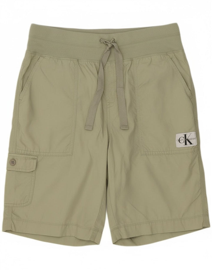 Calvin Klein Womens Chino Shorts Medium W30 Khaki Cotton