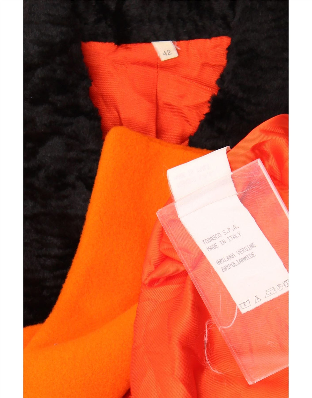 Vintage Womens Double Breasted Blazer Jacket UK 14 Medium Orange