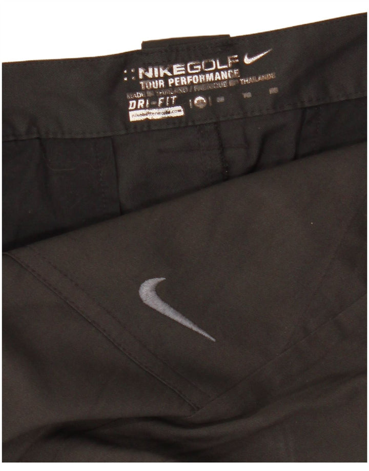 Nike Mens Dri Fit Chino Shorts W38 XL Black Polyester