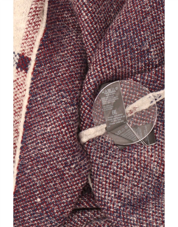 Marks & Spencer Womens Oversized Longline Cardigan Sweater UK 10 Small Grey