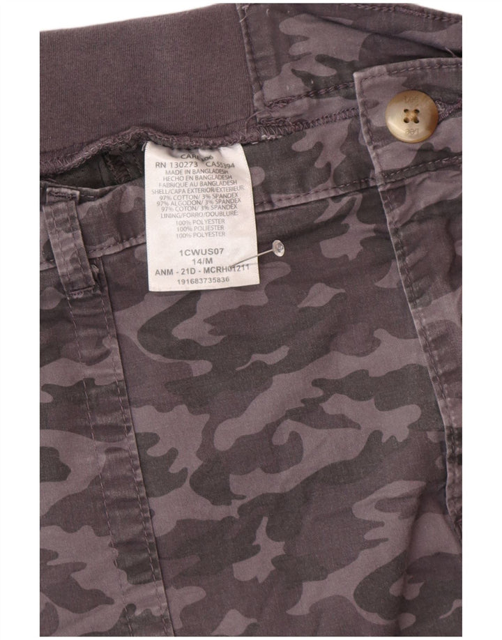LEE Womens Skort US 14 XL  Grey Camouflage Cotton