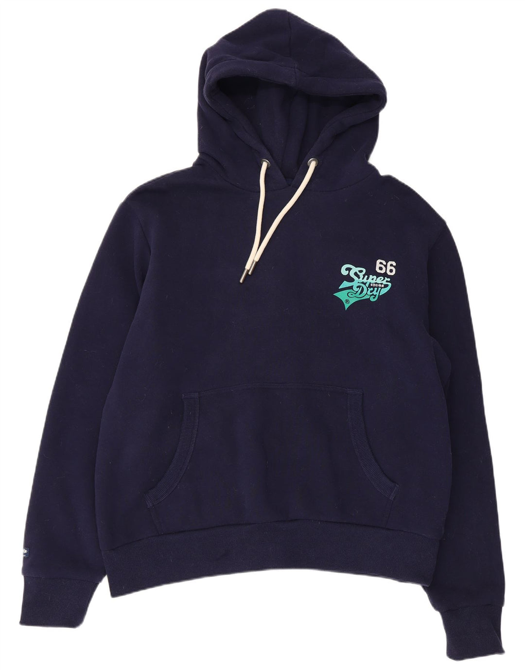 Superdry Mens Graphic Hoodie Jumper 2XL Navy Blue Cotton