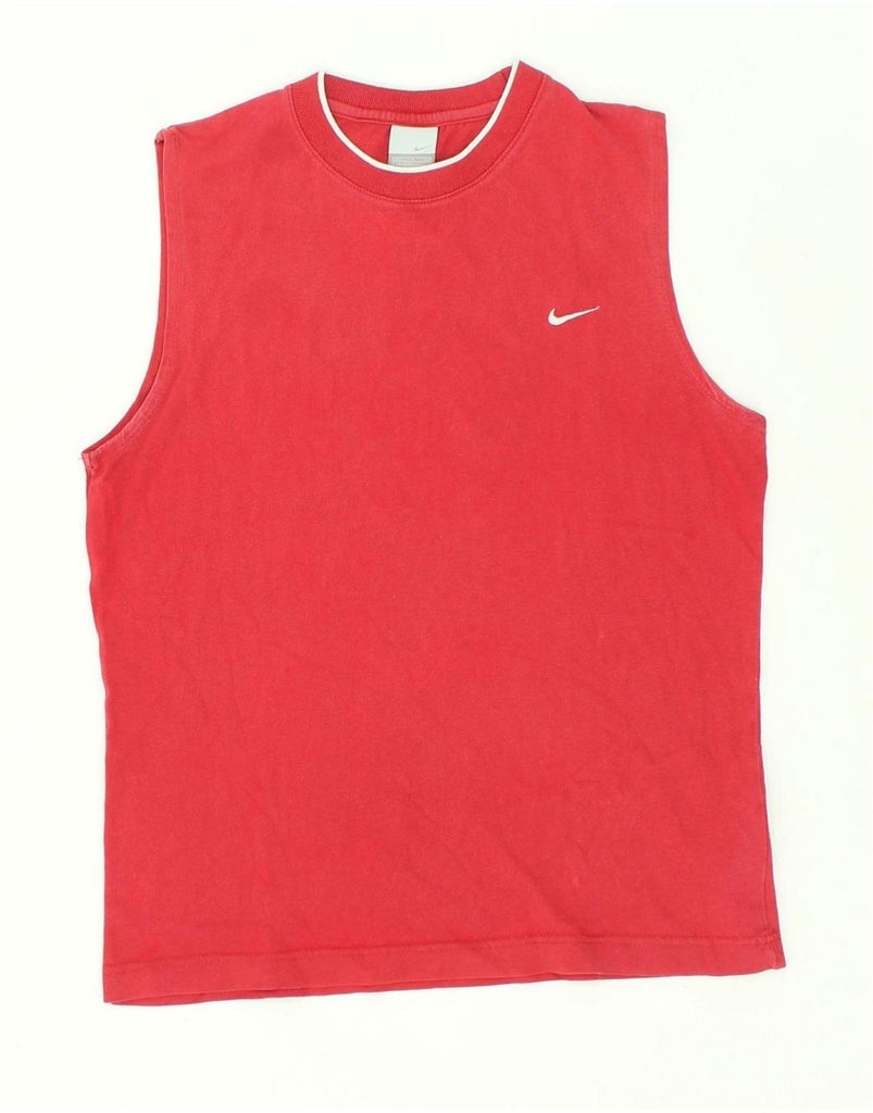 NIKE Womens Vest Top UK 18/20 XL Red Cotton Vintage Nike and Second-Hand Nike from Messina Hembry 