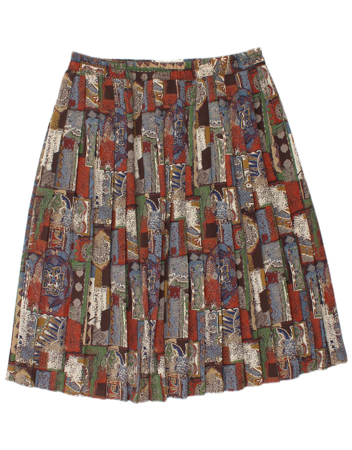 Canda Womens Knife Pleated Skirt EU 46 XL W32 Multicoloured Patchwork