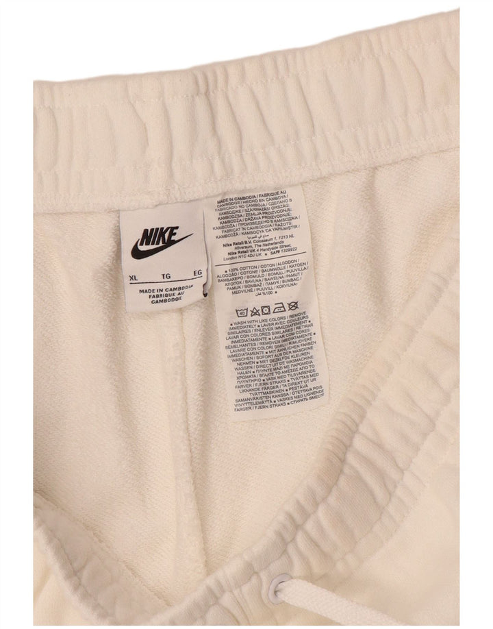 NIKE Mens Sport Shorts XL  White Cotton