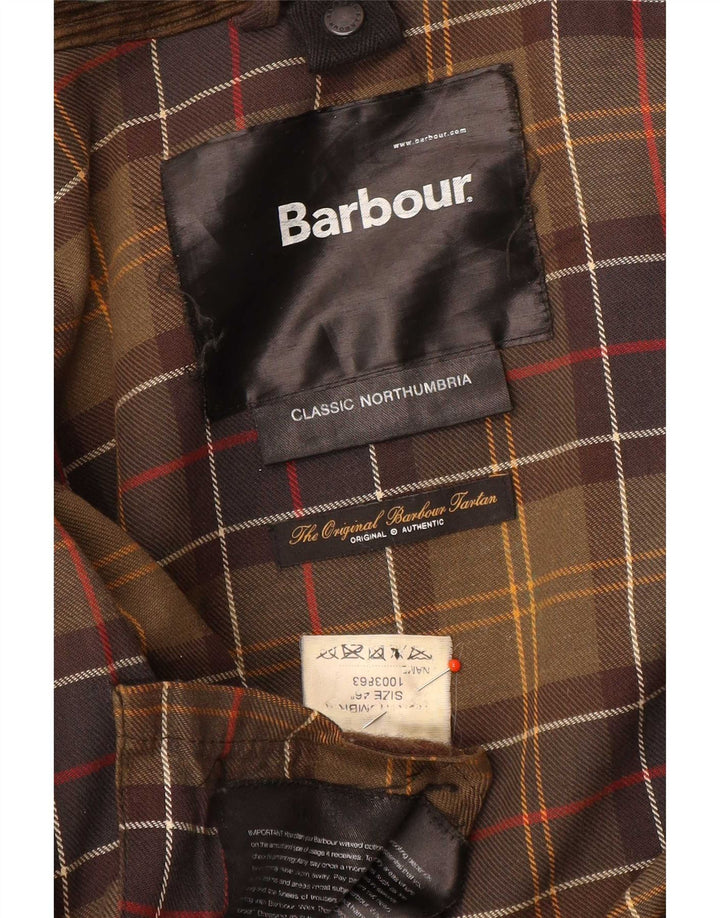 Barbour Mens Waxed Cotton Jacket UK 46 XL Brown