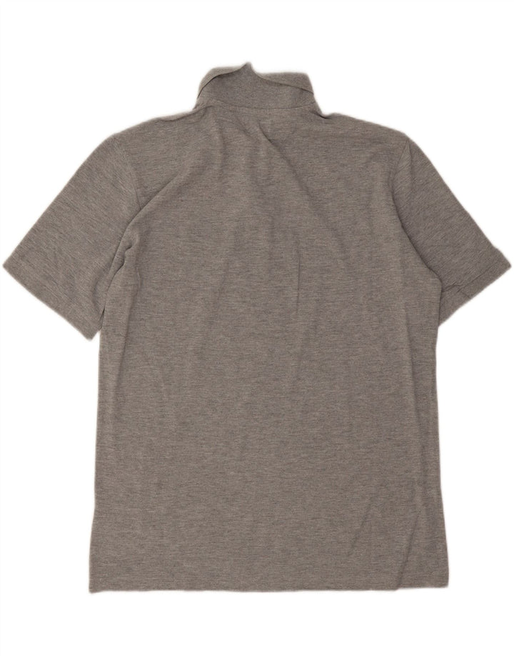 Kappa Mens Polo Shirt Large Grey Flecked Cotton
