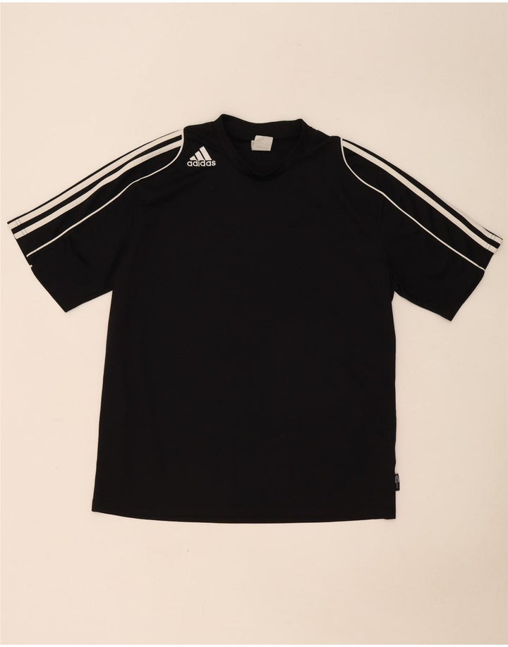 Adidas Mens Climalite T-Shirt Top Large Black Polyester