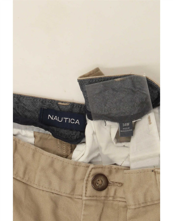 Nautica Mens Chino Shorts W34 Large Beige