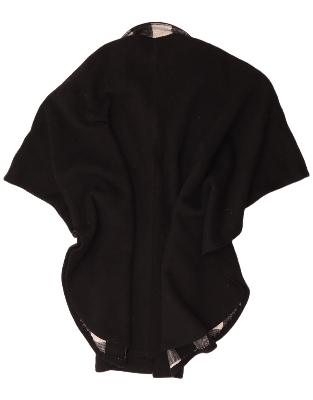 Althof Petit Paris Womens Poncho Coat EU 38 Medium Black Wool