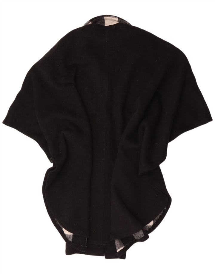 Althof Petit Paris Womens Poncho Coat EU 38 Medium Black Wool