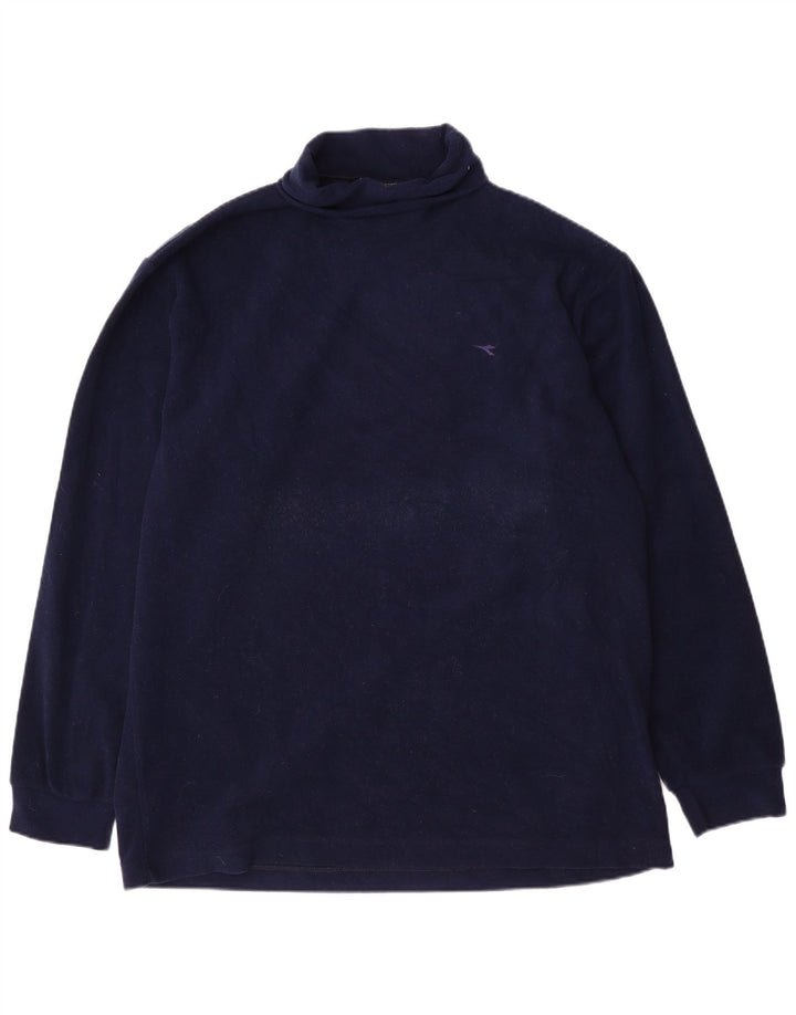 DIADORA Mens Fleece Jumper XL Navy Blue Polyester