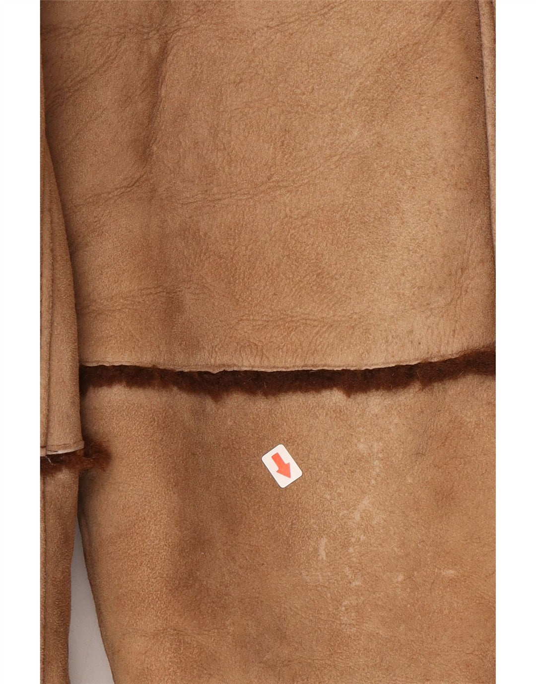 Vintage Womens Shearling Coat UK 16 Large Beige
