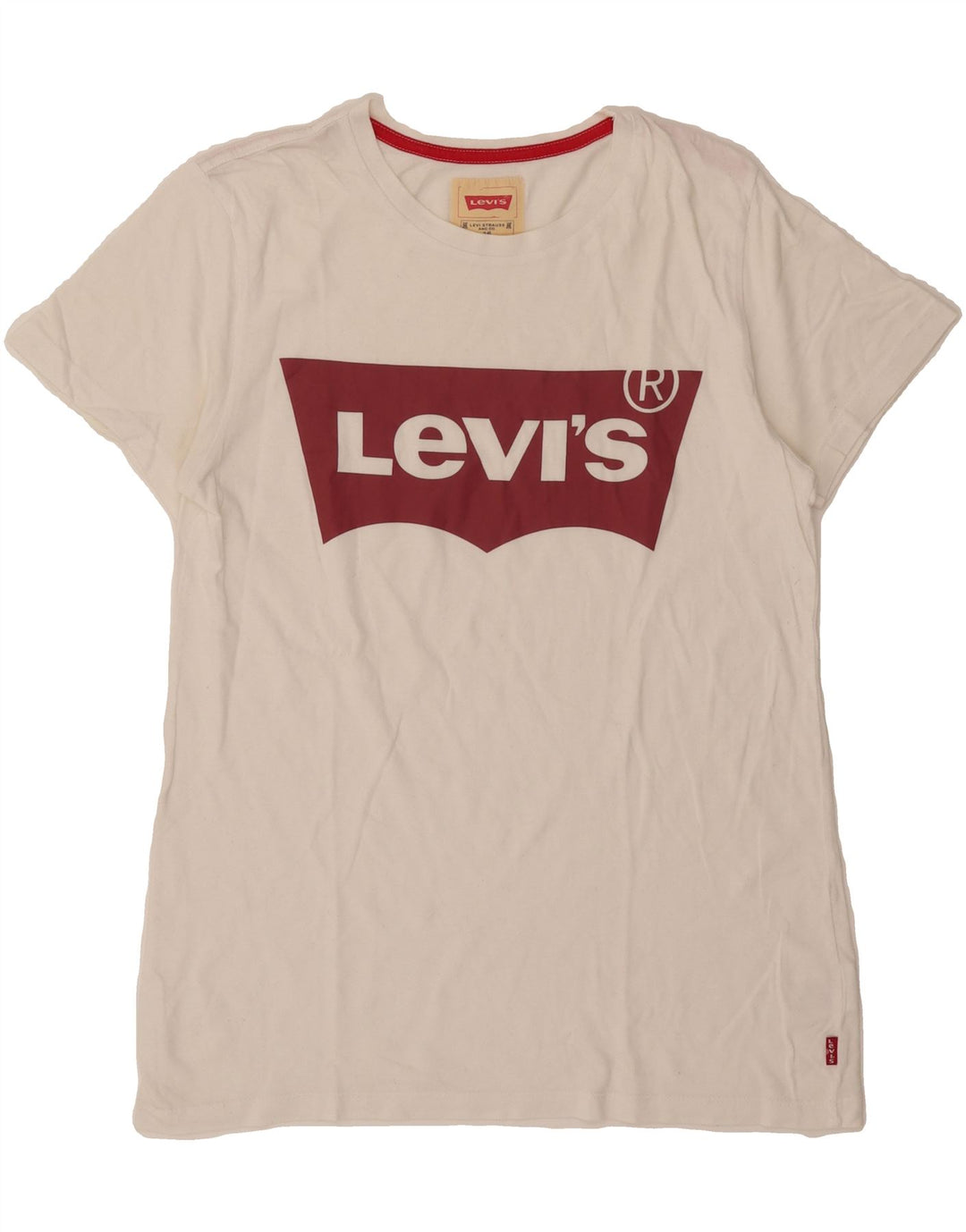 LEVI'S Girls Graphic T-Shirt Top 15-16 Years White Vintage Levi's and Second-Hand Levi's from Messina Hembry 