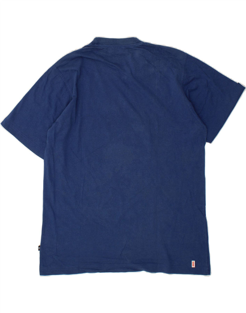ADIDAS Mens Graphic T-Shirt Top UK 36/38 Small Navy Blue Cotton Vintage Adidas and Second-Hand Adidas from Messina Hembry 