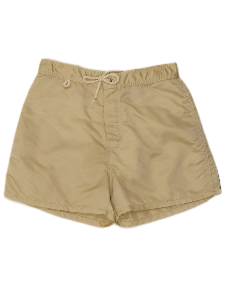 Sundek Mens Swimming Shorts Small Beige Nylon