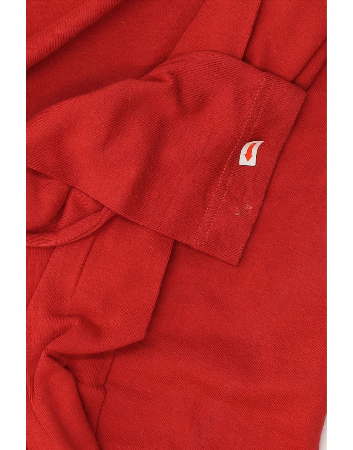 Replay Mens Graphic Top Long Sleeve XL Red Cotton