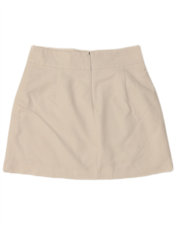Zara Womens Mini Skirt Medium W28 White Cotton