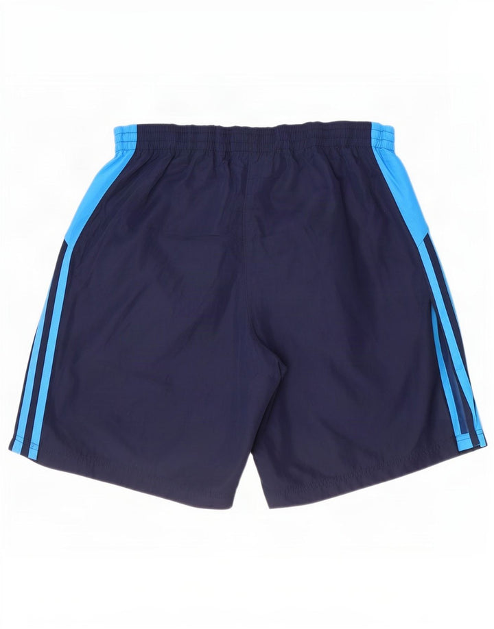Adidas Mens Sport Shorts Large Navy Blue Colourblock Polyester