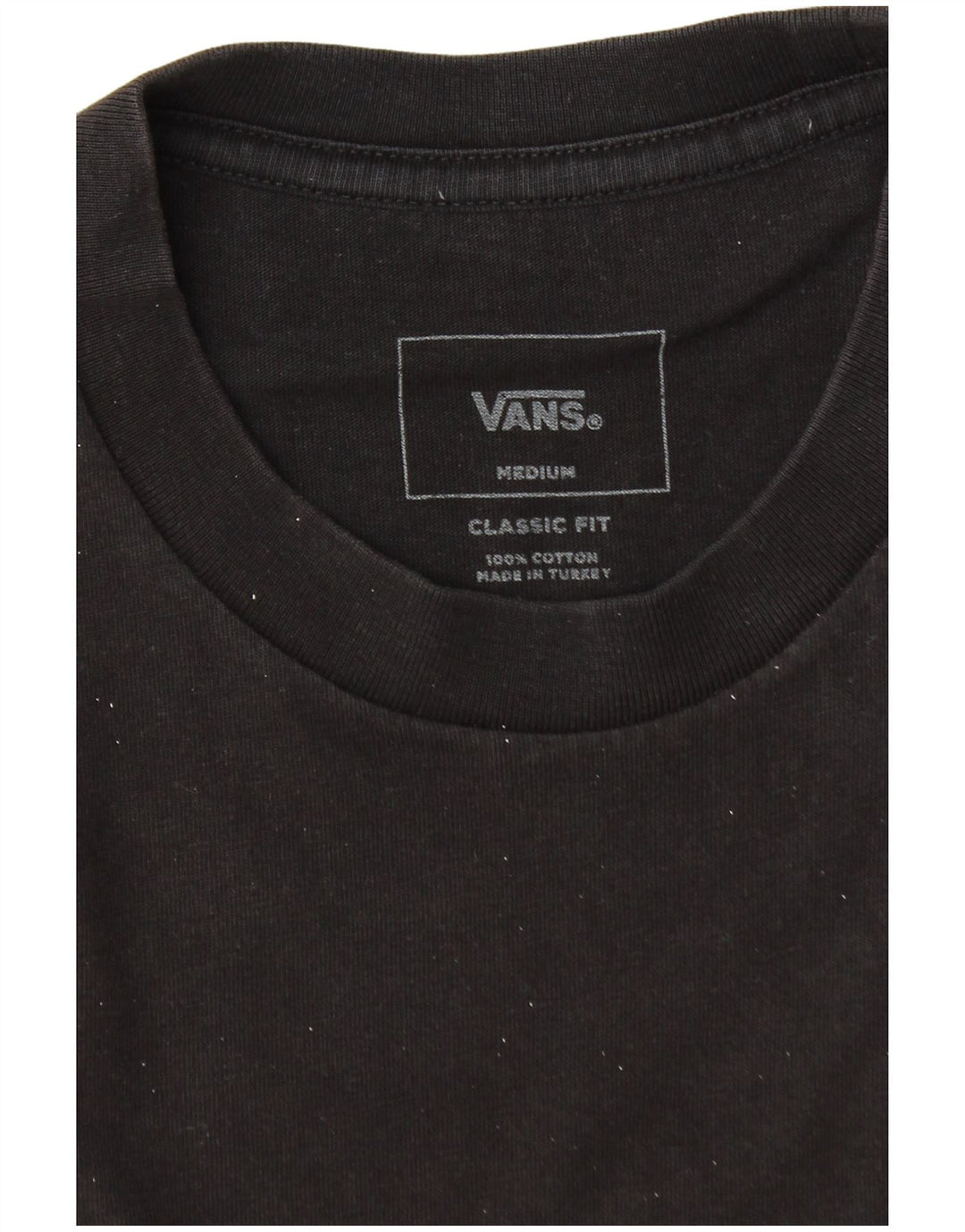 Vans Mens Classic Fit Graphic T-Shirt Top Medium Black