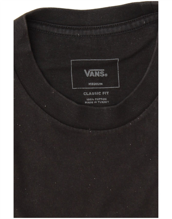 Vans Mens Classic Fit Graphic T-Shirt Top Medium Black