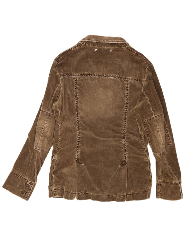 Guess Mens 2 Button Blazer Jacket UK 38 Medium Brown Cotton