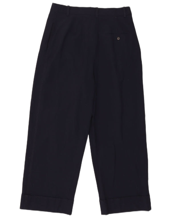 Zara Womens Pegged Chino Trousers Medium W30 L26 Navy Blue