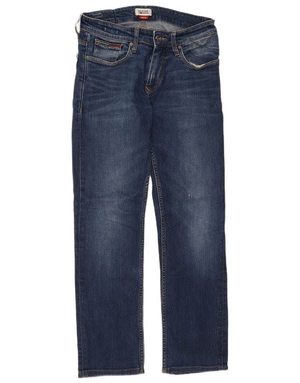 Tommy Hilfiger Womens Straight Jeans W30 L28 Blue Cotton