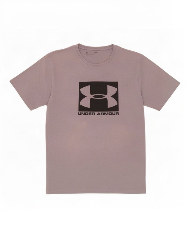 Under Armour Mens Graphic T-Shirt Top Large Grey Cotton