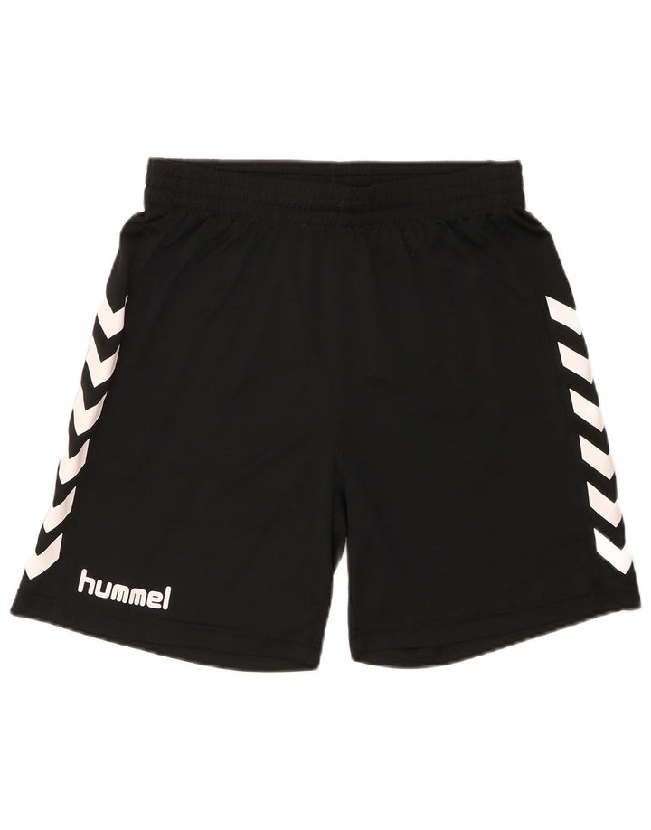 Hummel Mens Graphic Sport Shorts Medium  Black
