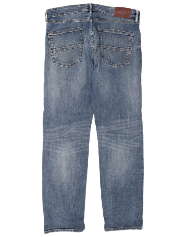 Marks & Spencer Mens Straight Jeans W34 L31 Blue Cotton