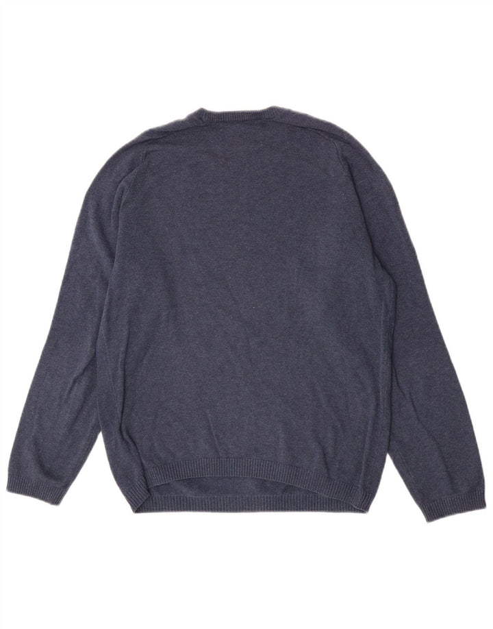 Penguin Mens Crew Neck Jumper Sweater Small Blue Cotton