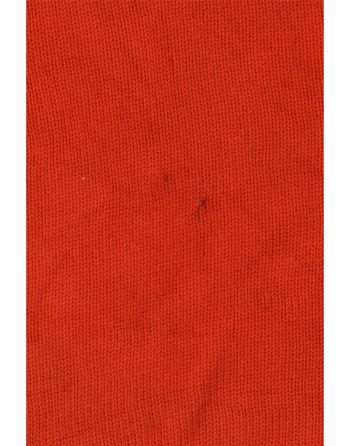 Chaps Mens Crew Neck Jumper Sweater XL Orange Cotton